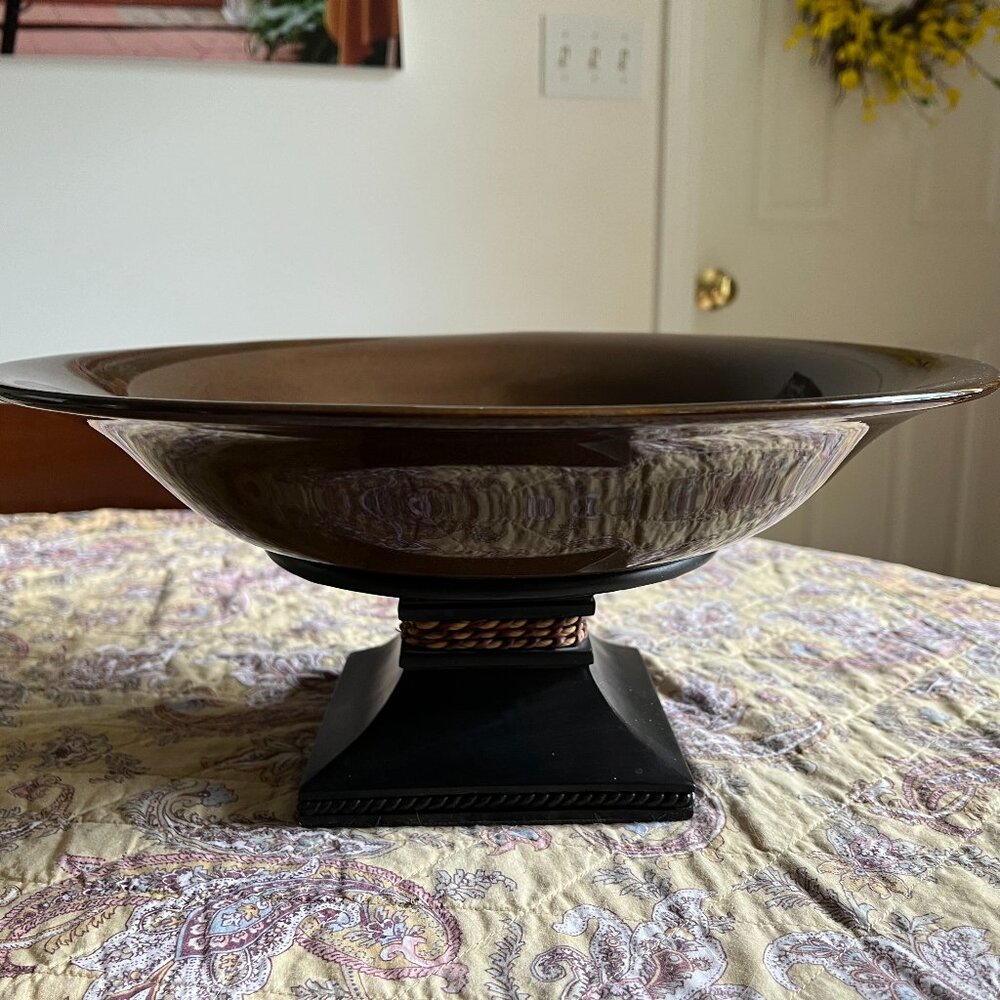 PartyLite Sahara Sands Pedestal Bowl